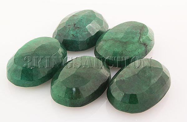 159.26ctw Faceted Loose Emerald Beryl Gemstone Lot of 5: 159.26ctw Faceted Loose Emerald Beryl Gemstone Lot of 5 **|**|** Mix Sizes Oval Shape Faceted Emerald Beryl Loose Gemstone ; MSRP: $1200