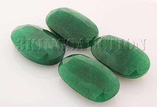 148.63ctw Faceted Loose Emerald Beryl Gemstone Lot of 4: 148.63ctw Faceted Loose Emerald Beryl Gemstone Lot of 4 **|**|** Mix Sizes Oval Shape Faceted Emerald Beryl Loose Gemstone ; MSRP: $1100