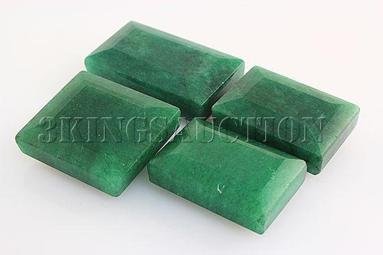 182.08ctw Faceted Loose Emerald Beryl Gemstone Lot of 4: 182.08ctw Faceted Loose Emerald Beryl Gemstone Lot of 4 **|**|** Mix Sizes Emerald Shape Faceted Emerald Beryl Loose Gemstone ; MSRP: $1400
