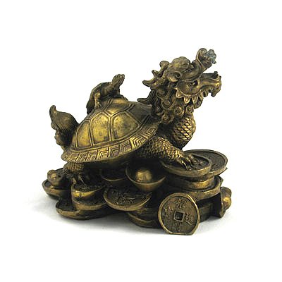 Dragon Headed Turtle, Courage and Longevity Chinese Fig: Dragon Headed Turtle, Courage and Longevity Chinese Figurine in Copper Made **|**|** ; MSRP: $200