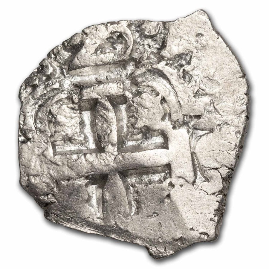 Spanish Colonial Silver 2 Reales Dated: Spanish Colonial Silver 2 Reales Dated Cob XF/AU SKU no: RBJ286455 Year: Random Grade: XF/Almost Unc Grade Service: None Denomination: 2 Reales Mint Mark: Varies Metal Content: 0.2 troy o