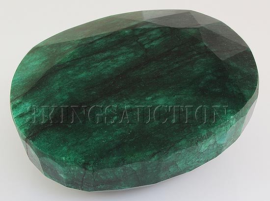 Big Emerald Beryl 2394.50ctw Loose Gemstone Oval Cut: Big Emerald Beryl 2394.50ctw Loose Gemstone Oval Cut **|**|** 90x72x44mm Emerald Beryl Faceted Loose Gemstone Oval Shape ; MSRP: $18400