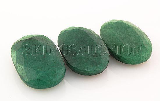 109.46ctw Faceted Loose Emerald Beryl Gemstone Lot of 3: 109.46ctw Faceted Loose Emerald Beryl Gemstone Lot of 3 **|**|** Mix Sizes Oval Shape Faceted Emerald Beryl Loose Gemstone ; MSRP: $800
