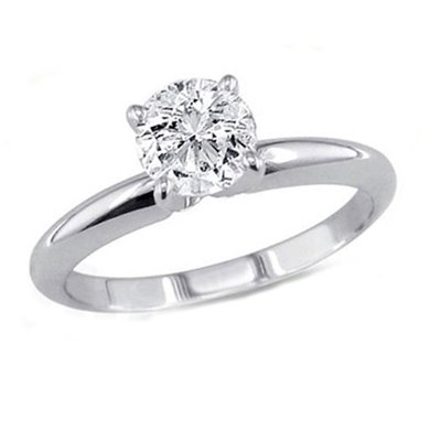 1.00 ct Round cut Diamond Solitaire Ring, G-H, VVS: 1.00 ct Round cut Diamond Solitaire Ring, G-H, VVS **|**|** Diamond count: 1 ROUND CUT Diamond weight: 1ctw Diamond color: G-H Diamond clarity: VVS Metal: 14K White Gold Ring size: 6.5 Availability: 3