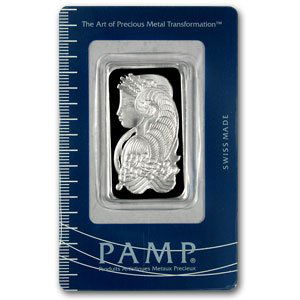 Silver Bars: Pamp Suisse 1 oz Bar .999 fine: Silver Bars: Pamp Suisse 1 oz Bar .999 fine **|**|** MSRP: $100