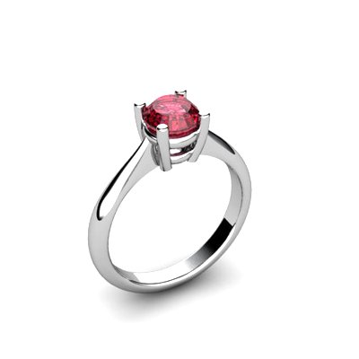Garnet 1.00ctw Ring 14kt White Gold: Garnet 1.00ctw Ring 14kt White Gold **|**|** Mainstone: Garnet ; Total CTW: 1.00; Shape: Round ; Gem Size: 6mm ; Metal / Purity: 14kt White Gold ; MSRP: $700