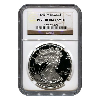 Certified Proof Silver Eagle 2013-W PF70 NGC