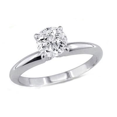 0.35 ct Round cut Diamond Solitaire Ring, G-H, I: 0.35 ct Round cut Diamond Solitaire Ring, G-H, I1-I2 **|**|** Diamond count: 1 ROUND CUT Diamond weight: 0.35ctw Diamond color: G-H Diamond clarity: I Metal: 14K White Gold Ring size: 6.5 Availability