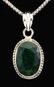 EMERALD BERYL 24.58CTW STERLING SILVER PENDANT