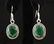 EMERALD BERYL 30.03CTW SILVER HOOK EARRING