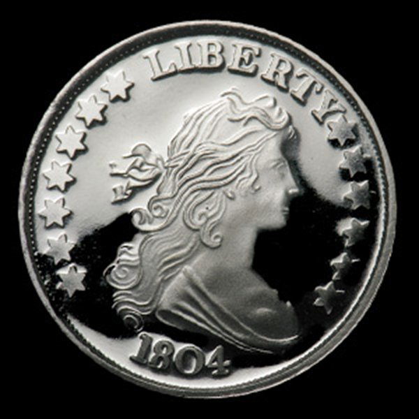 1 oz 1804 Silver Dollar Design Silver Round .999 Fine: 1 oz 1804 Silver Dollar Design Silver Round .999 Fine **|**|** MSRP: $100