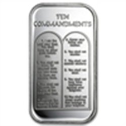 1 oz Ten Commandments Silver Bar: 1 oz Ten Commandments Silver Bar **|**|** MSRP: $100