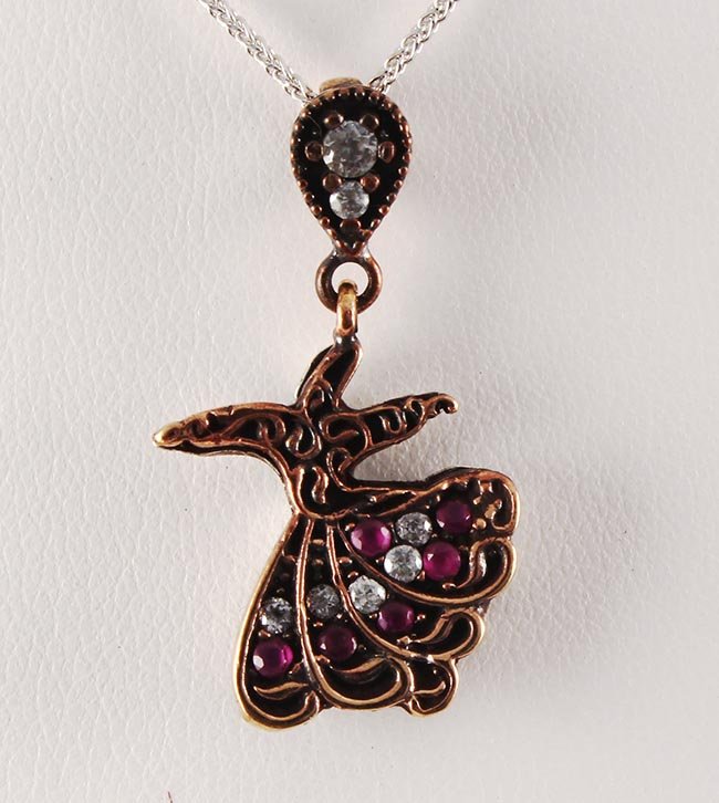 Natural Stone Vintage Victorian Design Pendant: Natural Stone Vintage Victorian Design Pendant **|**|** 3.75g Natural Stone Ruby Victorian Design Pendant w/ cz diamonds; stamp 925 ; MSRP: $0