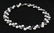 201.3CTW 12" WHITE-BLACK SIOPAO NECKLACE METAL LOCK PHI - 2