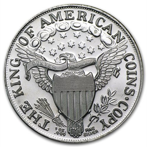 1 oz 1804 Silver Dollar Design Silver Round .999 Fine: 1 oz 1804 Silver Dollar Design Silver Round .999 Fine **|**|**