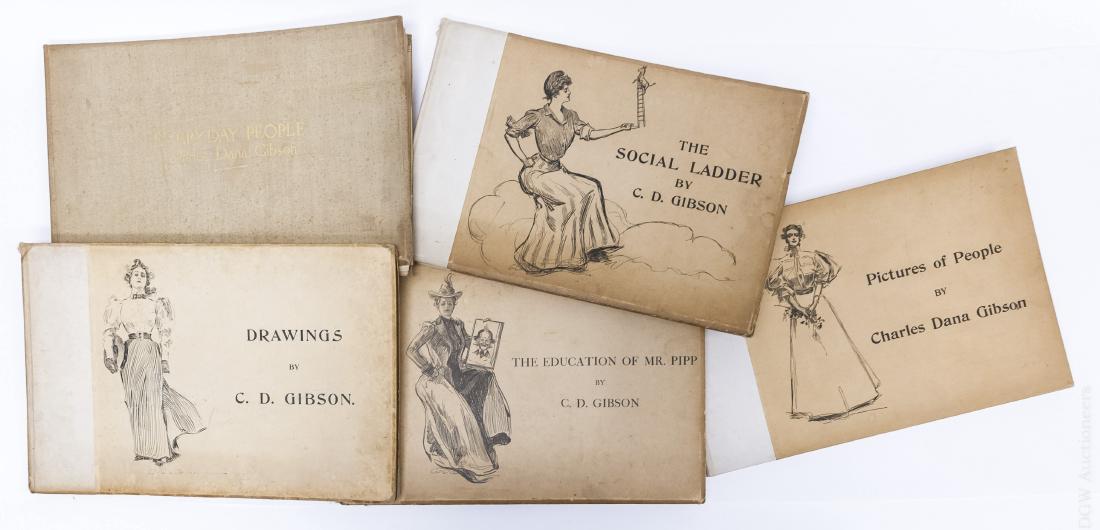 (5) Illustrated Volumes, Charles Dana Gibson. (1 of 9)