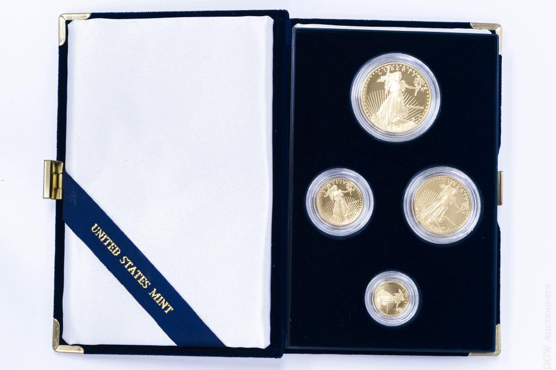 1986 American Eagle Gold Proof 4-coin Set. (1 of 3)