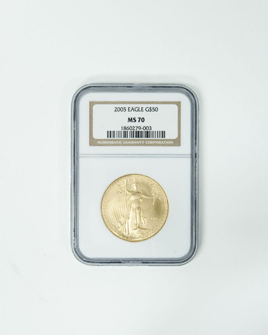 2005 $50 Gold Coin NGC MS70. (1 of 2)