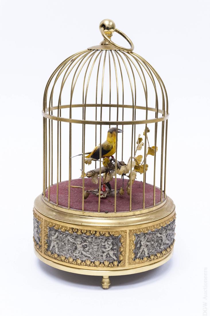Early 20th C. Bird Cage Music Box. (1 of 6)