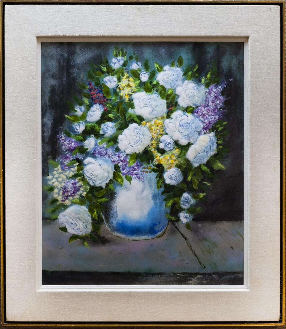 Max Karp Enamel on Copper, Still Life. (1 of 6)