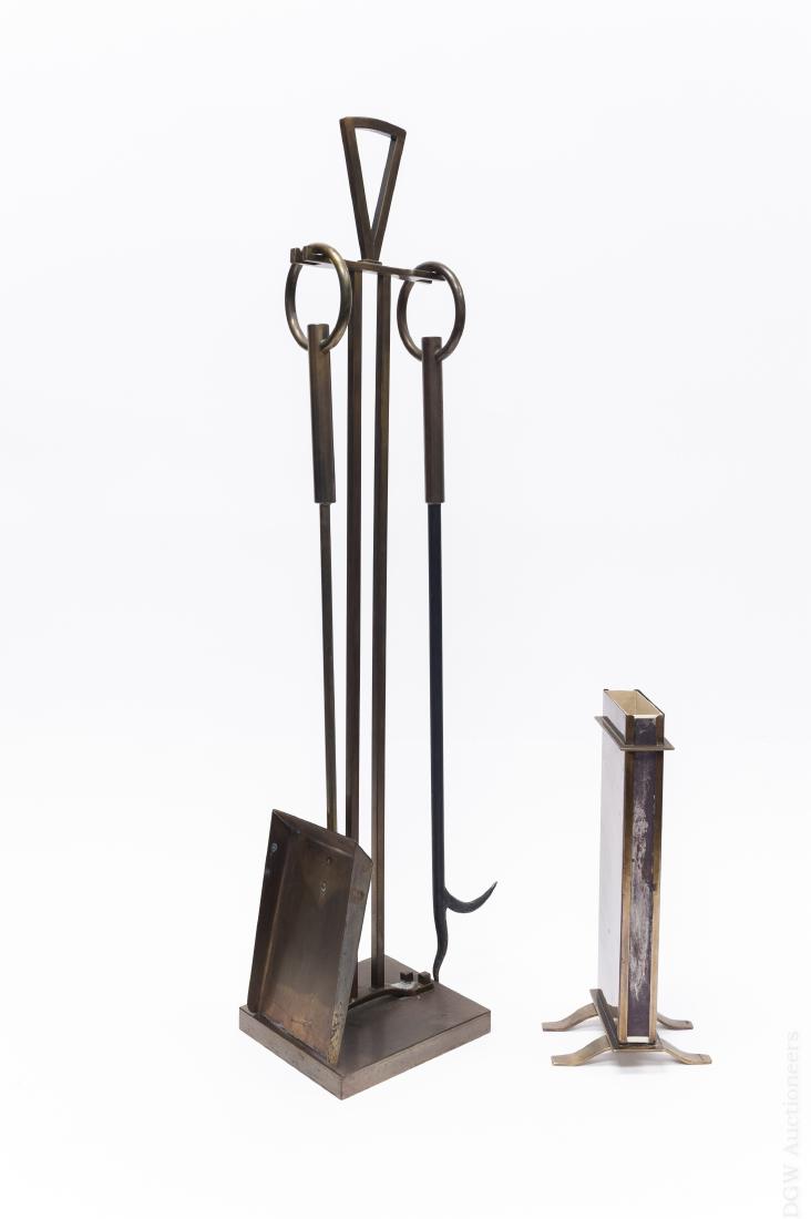 Dirk Van Erp Fire irons and Match Holder. (1 of 4)