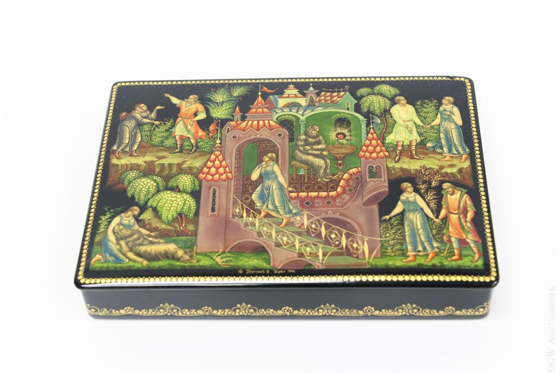 Vladimir Prokofiev Palekh Lacquer Box. (1 of 7)