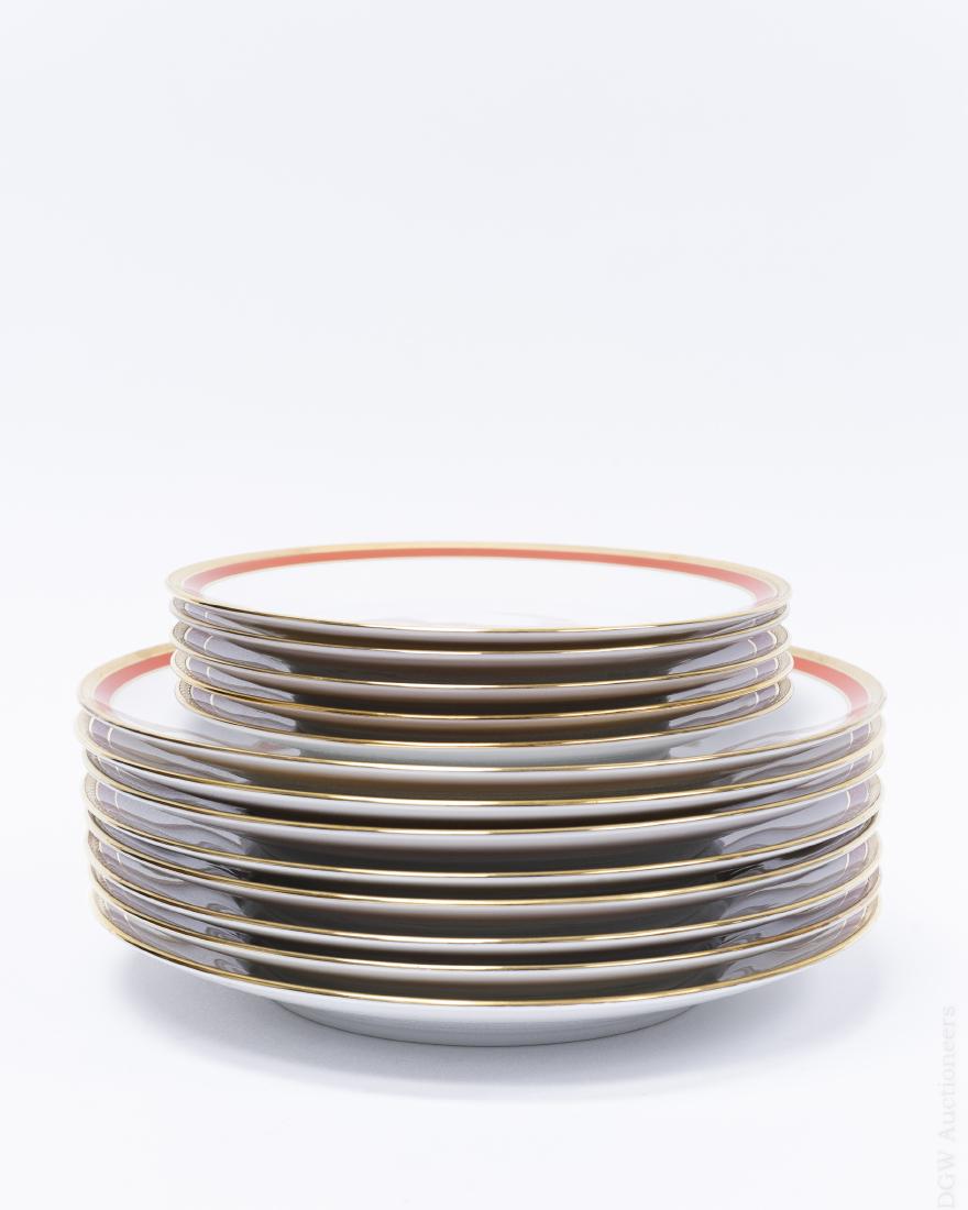 Richard Ginori Palermo Red Dinner & Dessert Plates. (1 of 6)