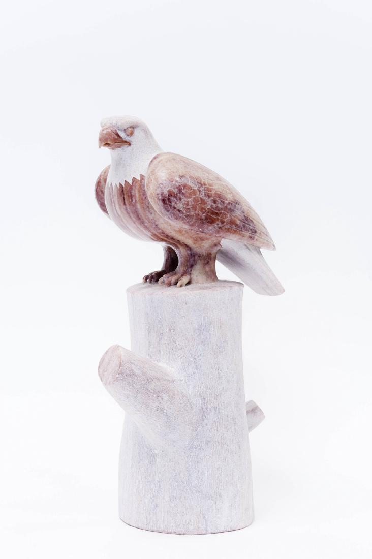 Rick Nez Stone Sculpture, Eagle. (1 of 4)