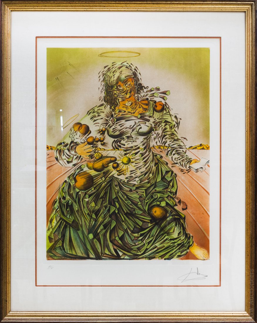 Salvador Dali Lithograph, Triumphant Madonna. (1 of 7)