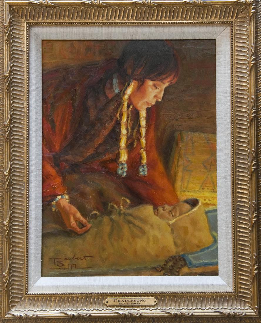 Tom Saubert, Oil on Board, "Cradlesong". (1 of 6)