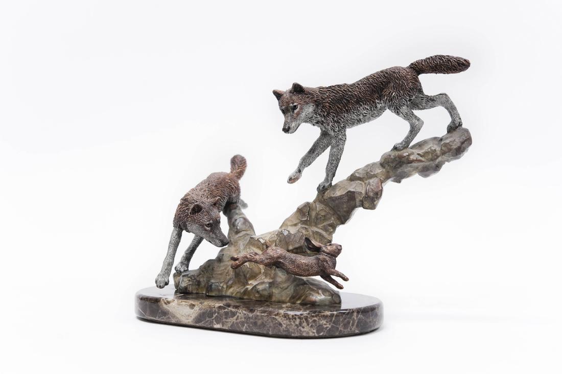 Kitty Cantrell Bronze, Missed by a Hare. (1 of 6)