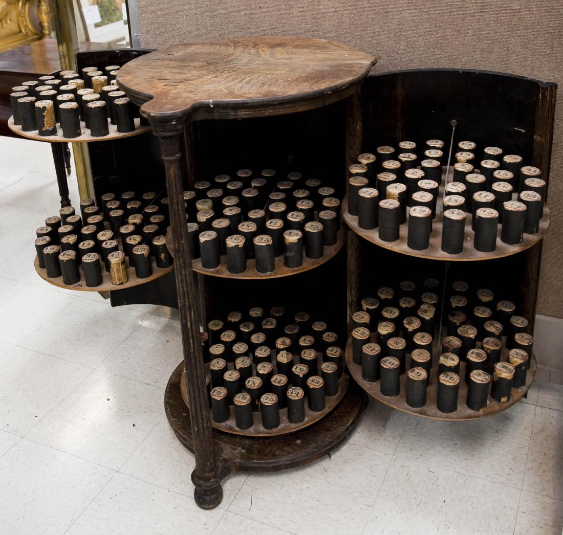 Circa 1900s Edison Oak Cylinder Cabinet. (1 of 5)