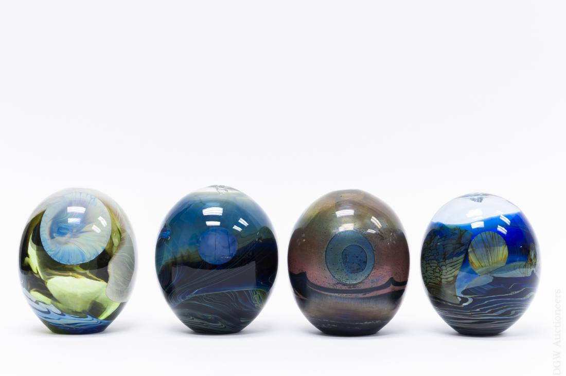 (4) John Lewis Moon Bottle Vases. (1 of 6)