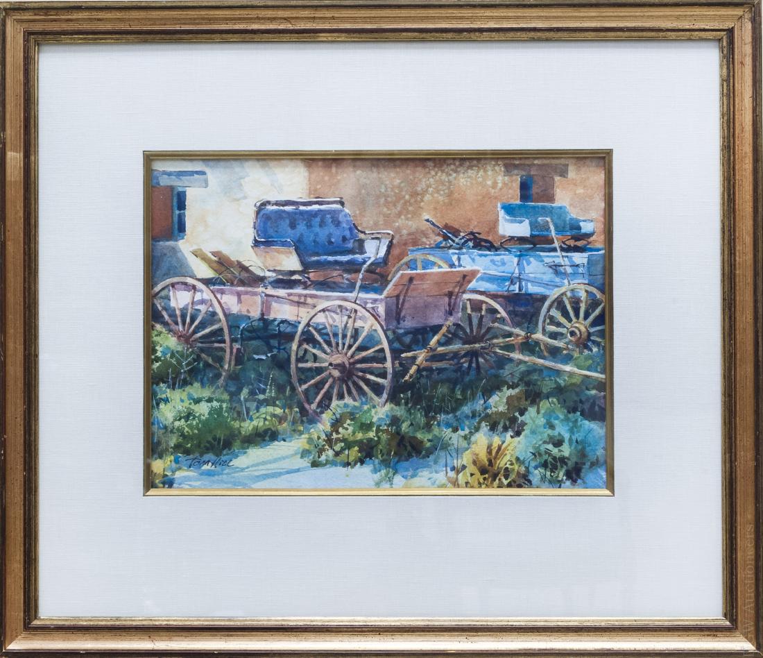 Tom Hill Watercolor, Old Timers. (1 of 1)