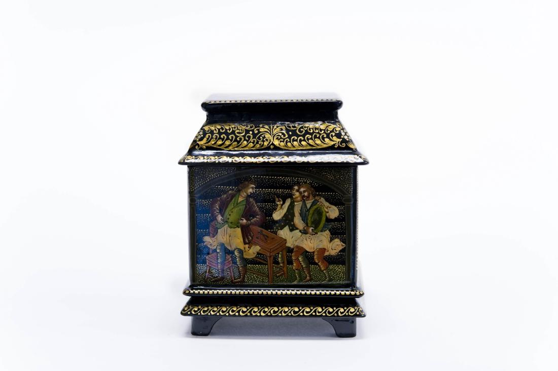 Sokolov Palekh Russian Lacquer Box. (1 of 5)