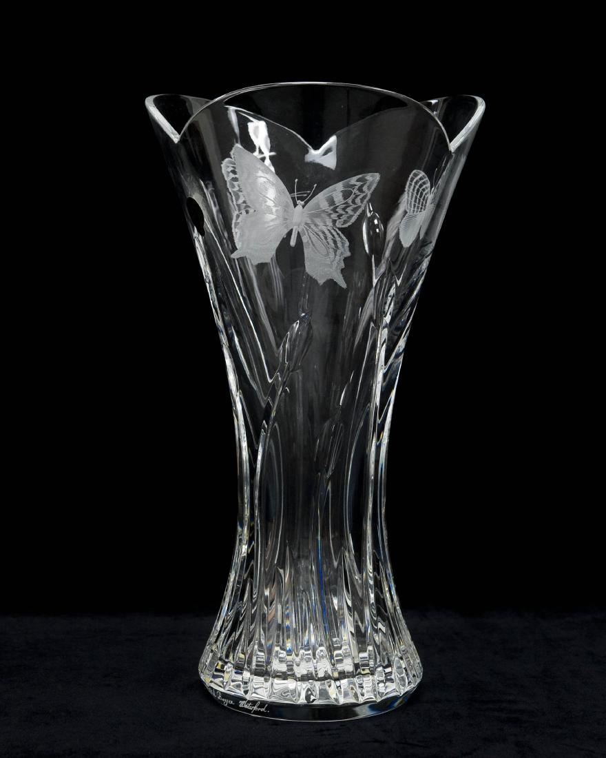 Waterford Crystal Butterflies Vase.