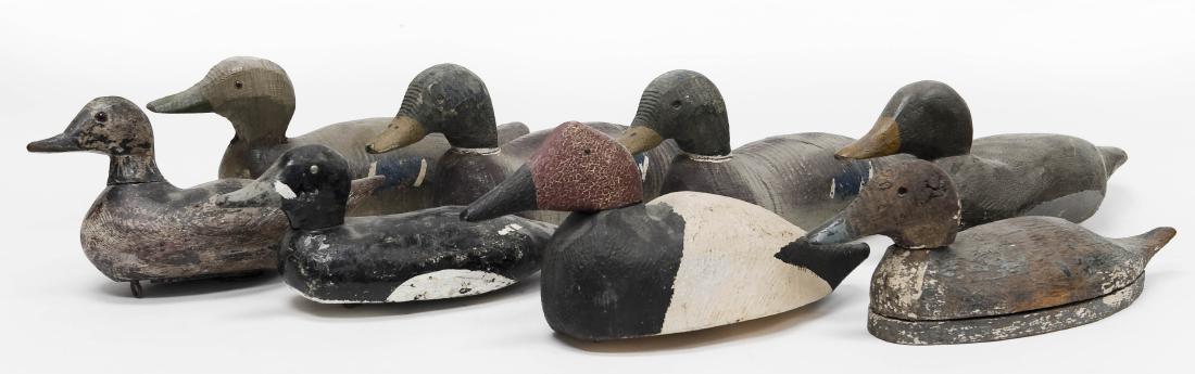 (8) Vintage Hand Painted Wooden Duck Decoys. (1 of 5)