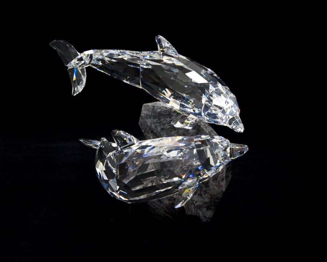 Swarovski Crystal Dolphins Soulmates Figure. (1 of 5)