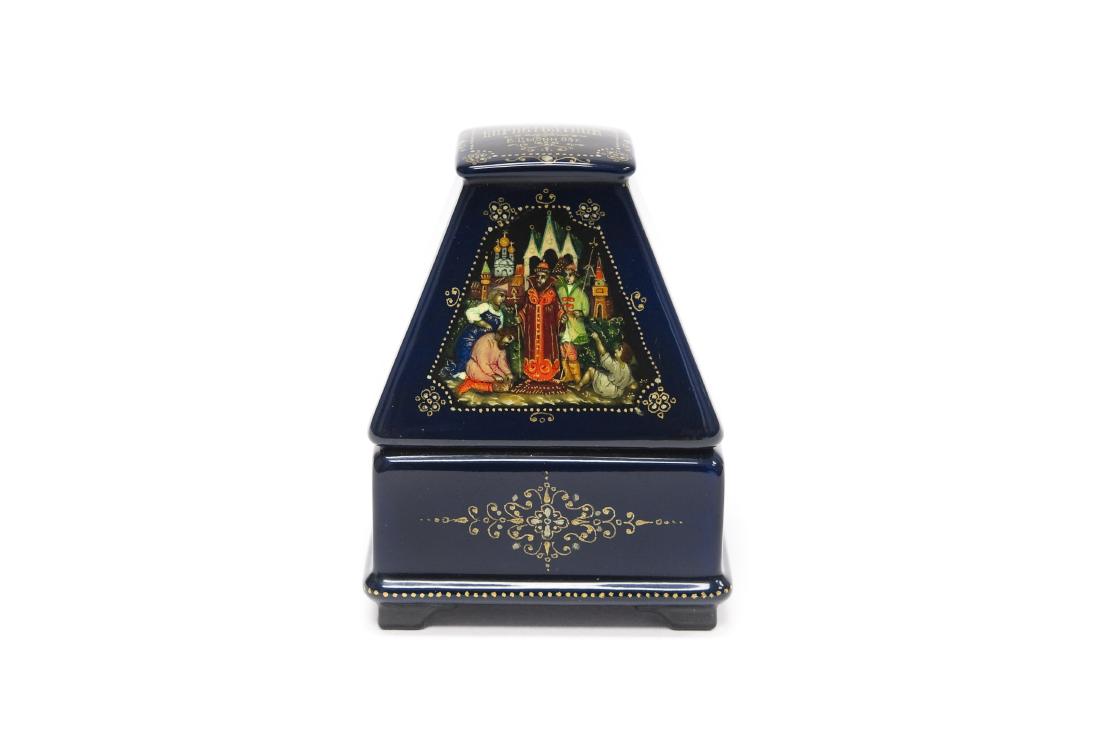 Tsibin Palekh Russian Lacquer Box, Boris Godinov. (1 of 5)