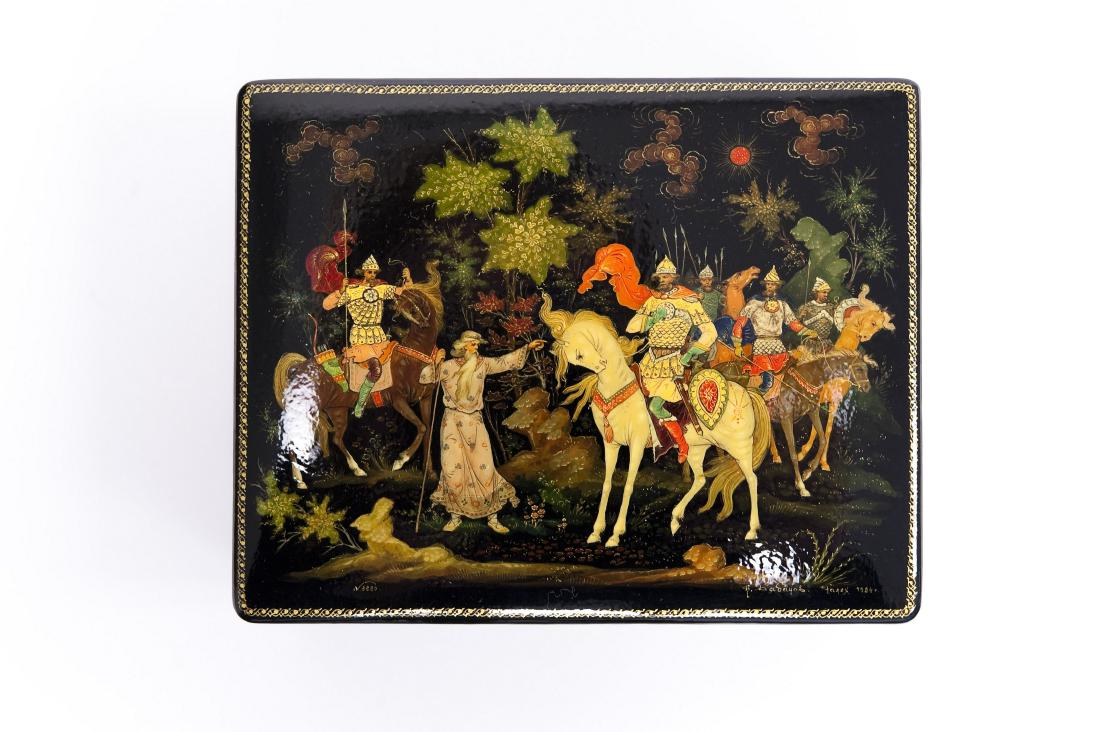 Babanov Palekh Russian Lacquer Box. (1 of 5)