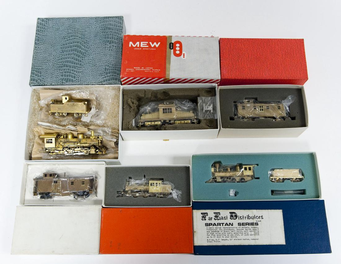 (6) HO & HOn3 Brass Model Locomotives & Carriages. (1 of 2)