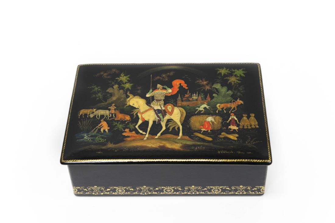 Babanov Palekh Russian Lacquer Box. (1 of 7)