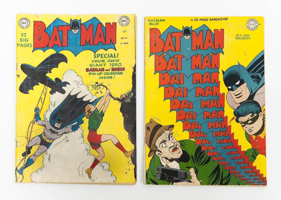 (2) DC Comic Books, Batman No. 31 & No. 57. (1 of 10)