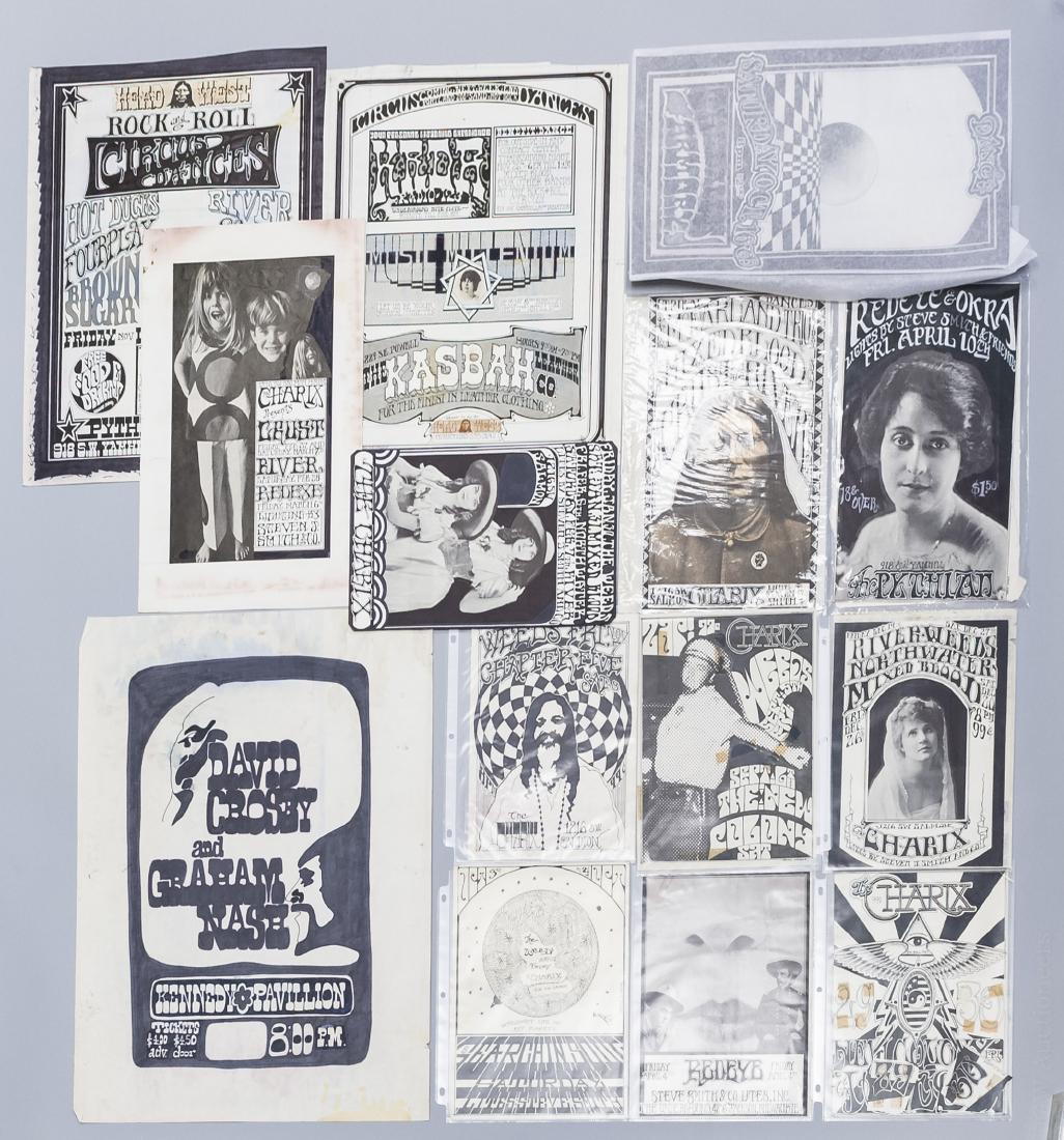 Bruce Weber Concert Poster Art Collection.: Collection of Bruce Weber original Concert Poster Art. 20 pieces.