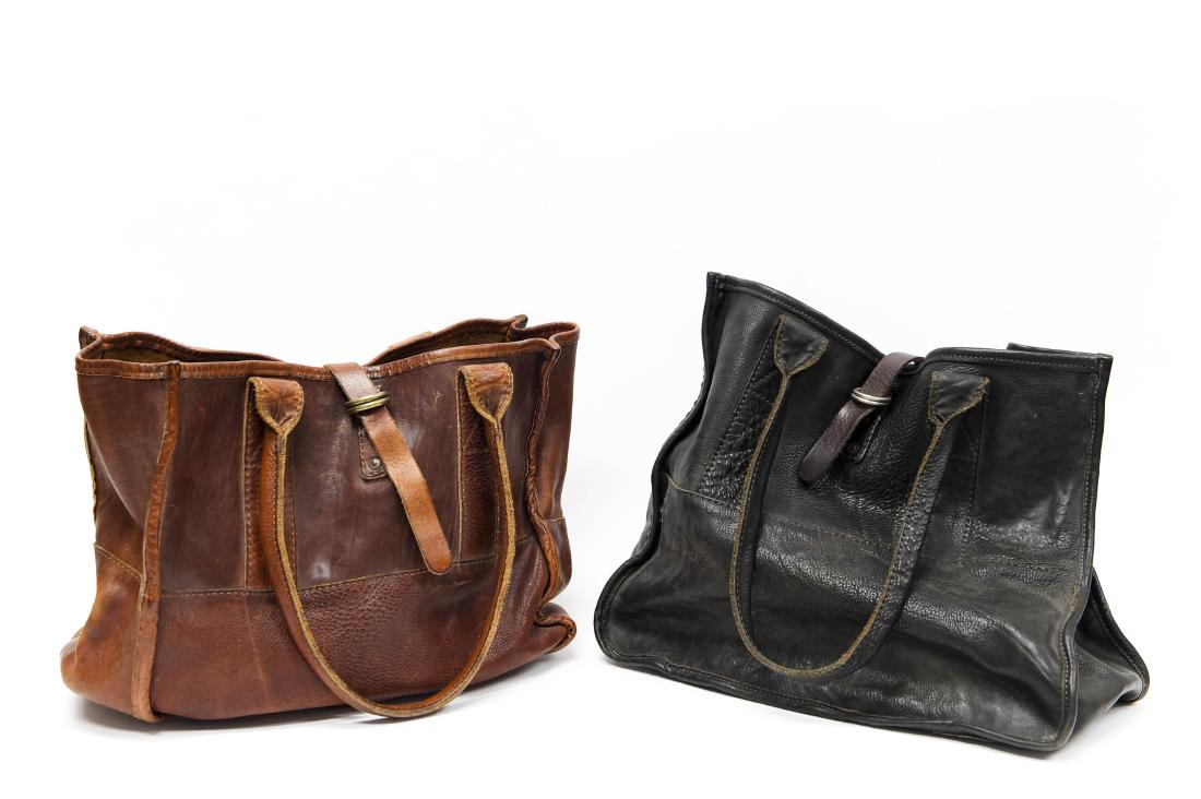 (2) Ralph Lauren RRL Leather Handbags. (1 of 13)