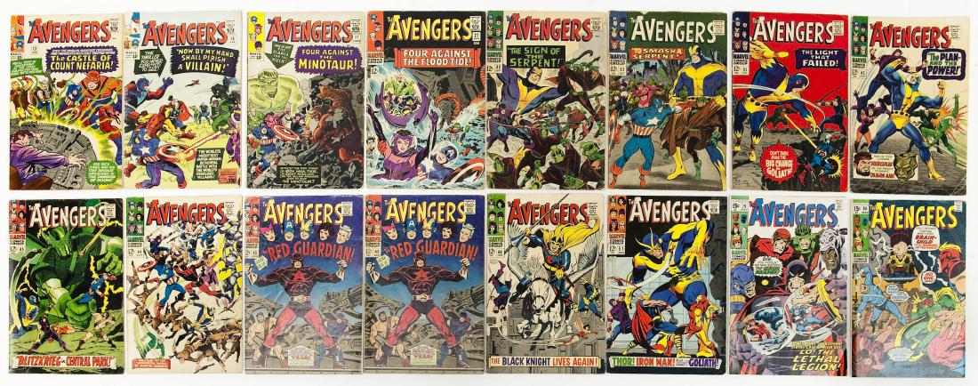 (16) Marvel Comics, The Avengers. (1 of 14)