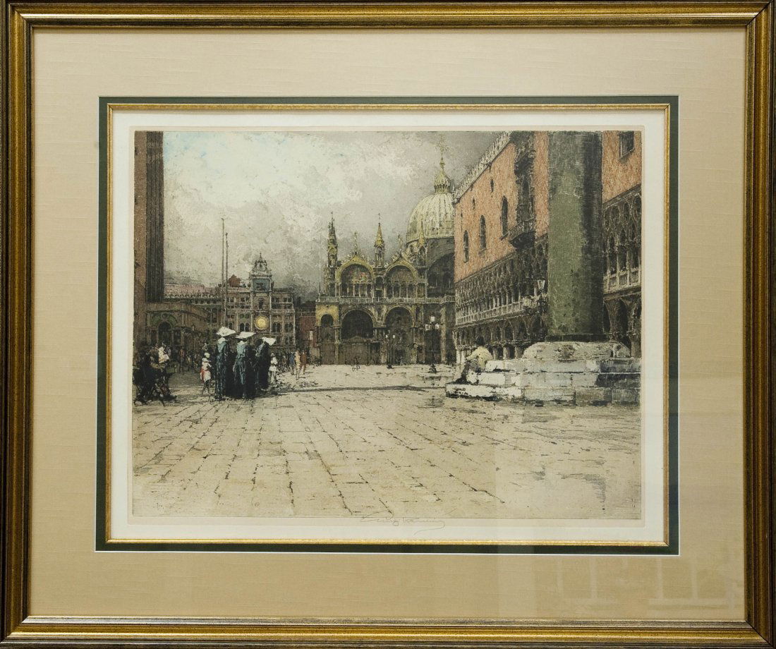 Luigi Kasimir Color Lithograph. (1 of 5)