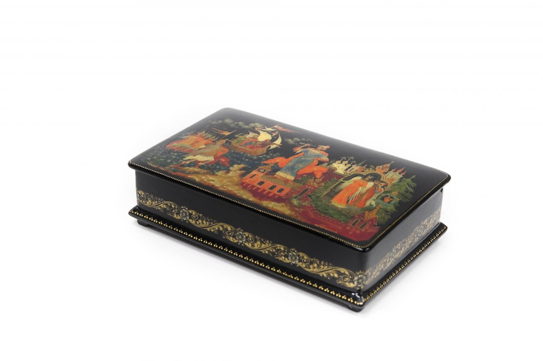 Plekhanov Palekh Russian Lacquer Box. (1 of 8)