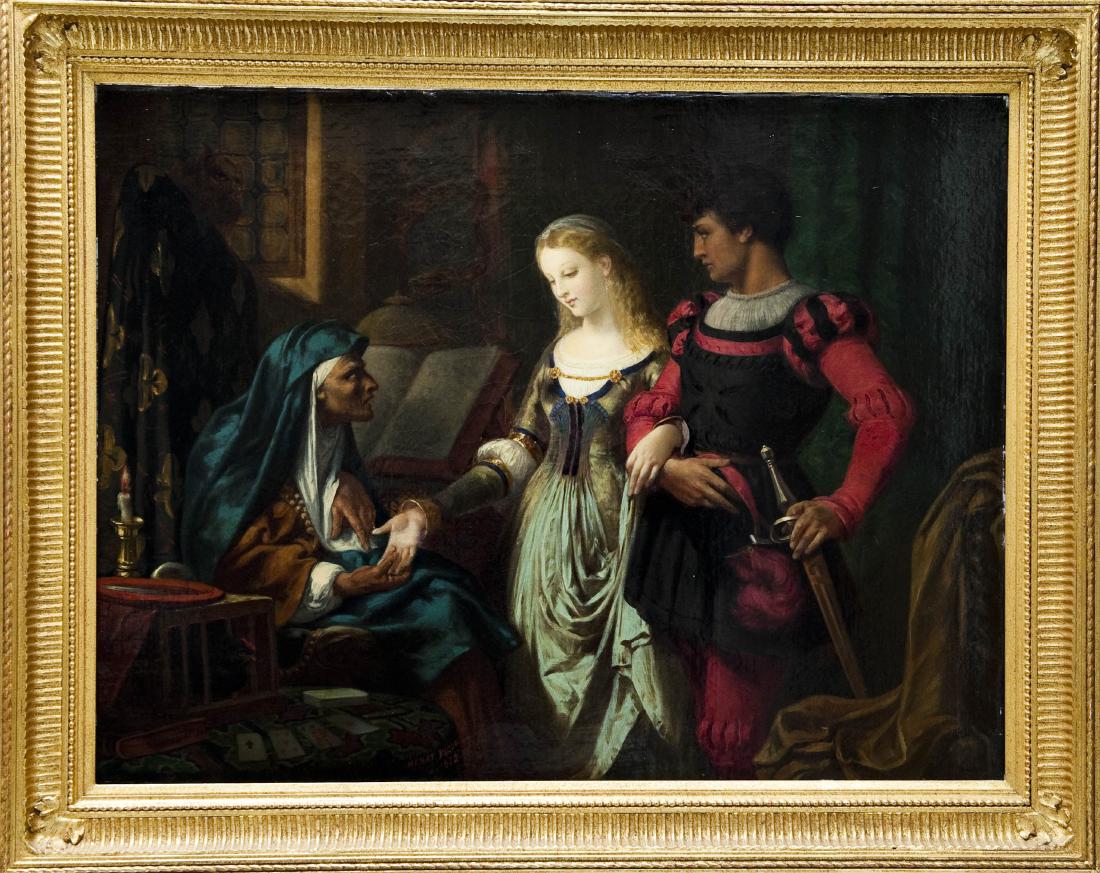 Henry Picou, Oil on Canvas, The Fortune Teller (1 of 12)