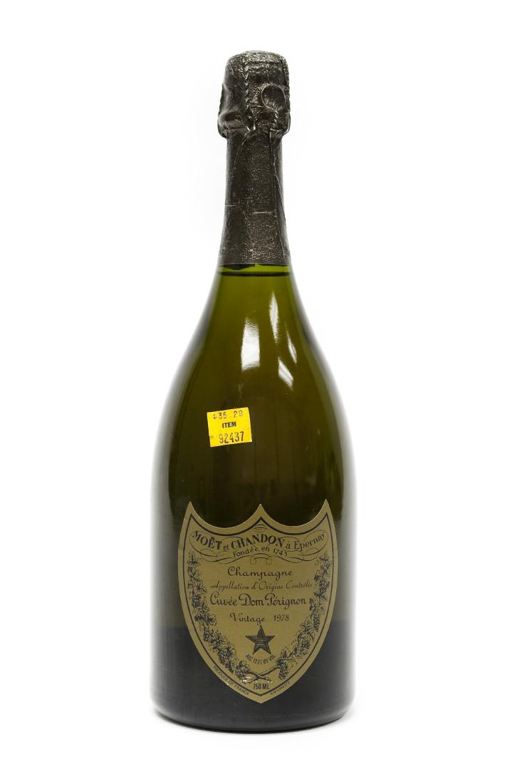 One Bottle, 1978 Dom Perignon Champagne. (1 of 4)